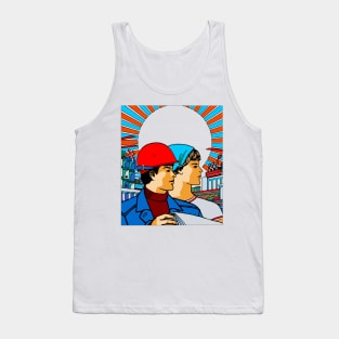 Soviet Worker's Poster - Recolored, Refinished, Communist, Propaganda, Vintage, Soviet Union Tank Top